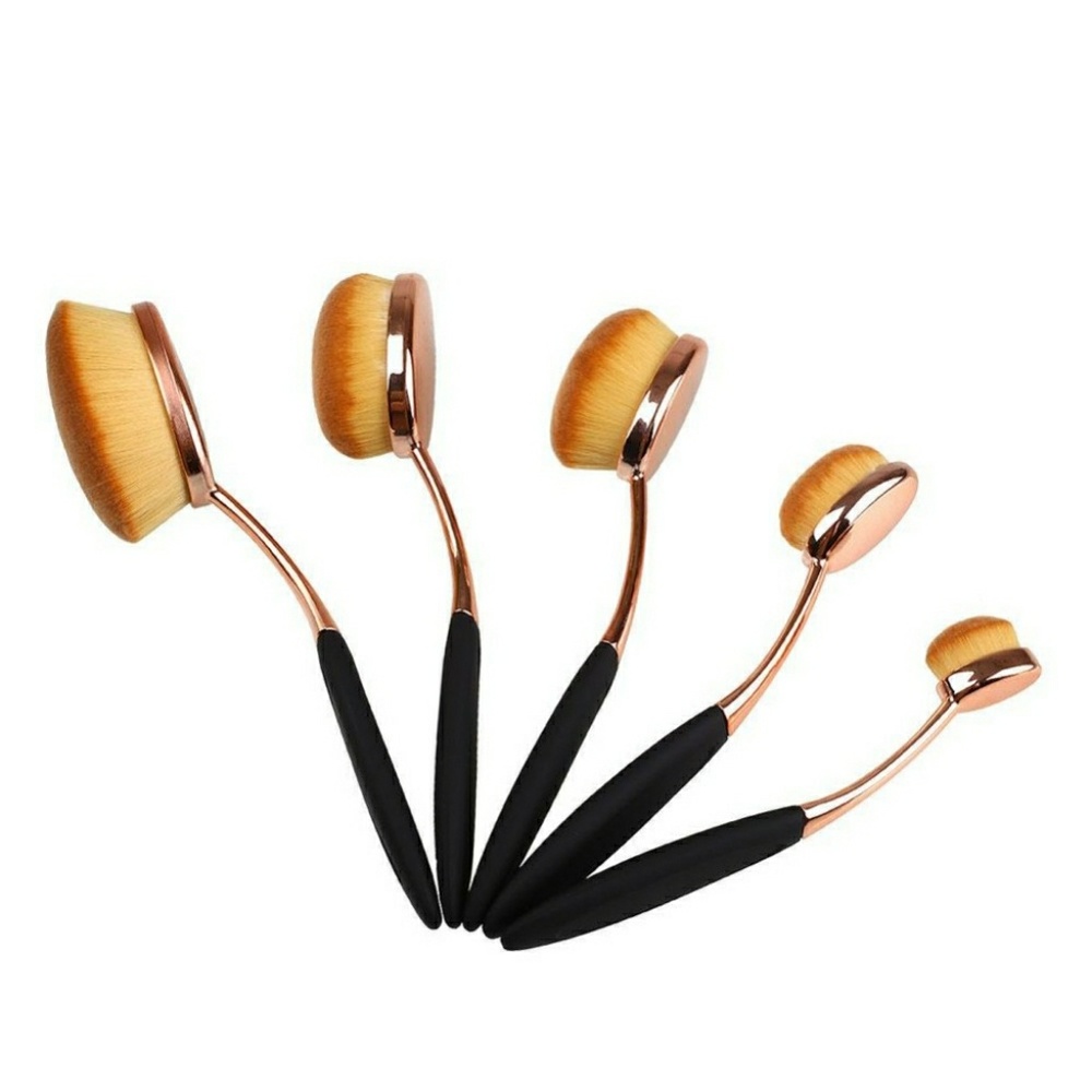 Oval Makeup Brushes 5 Pcs Professional
